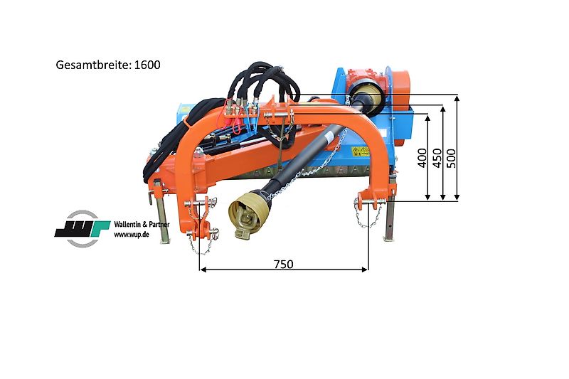 www.wupodo.de - Wallentin & Partner GmbH Böschungsmulcher Stark KDS 145 | Schlegelmulcher Mulcher Hammerschlegel Auslegemulcher Hangmulcher