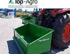 TOP-AGRO Transportbox 2,0 Meter Premium mechanisch Kippmulde, Heckcontainer