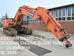 Doosan DOOSAN DX300LC-3 NARROW TRACK KETTENBAGGER 30tn 9.323 Hrs. Bj.2014
