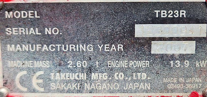 Takeuchi TB23R