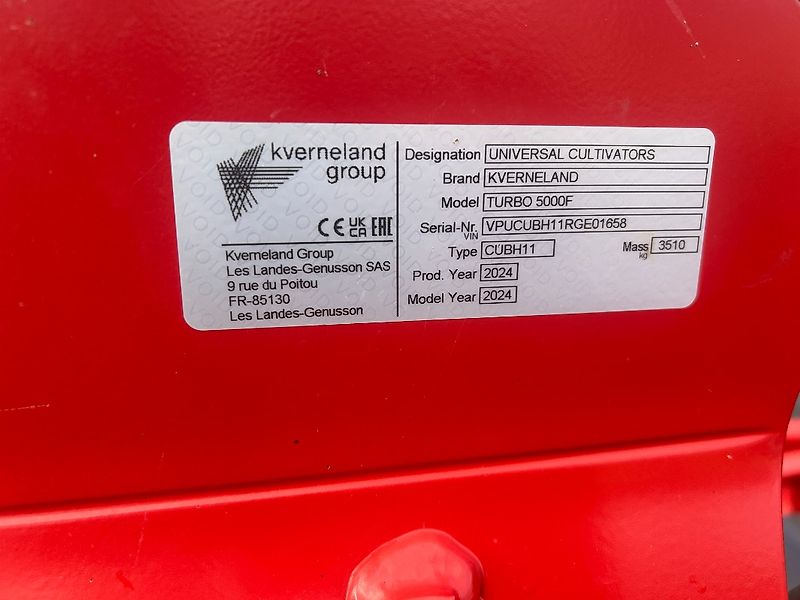 Kverneland Turbo 5000F