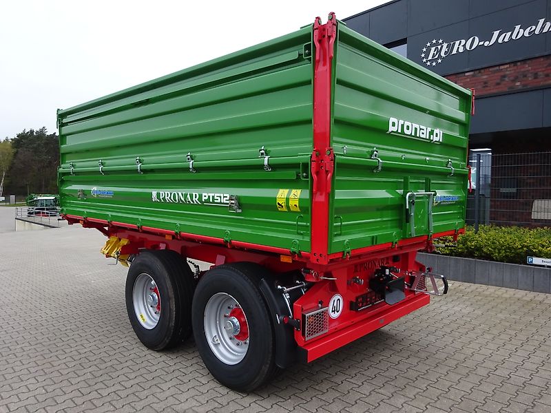 Pronar Tandemdreiseitenkipper PT 512, 16 to, Palettenbreite, NEU