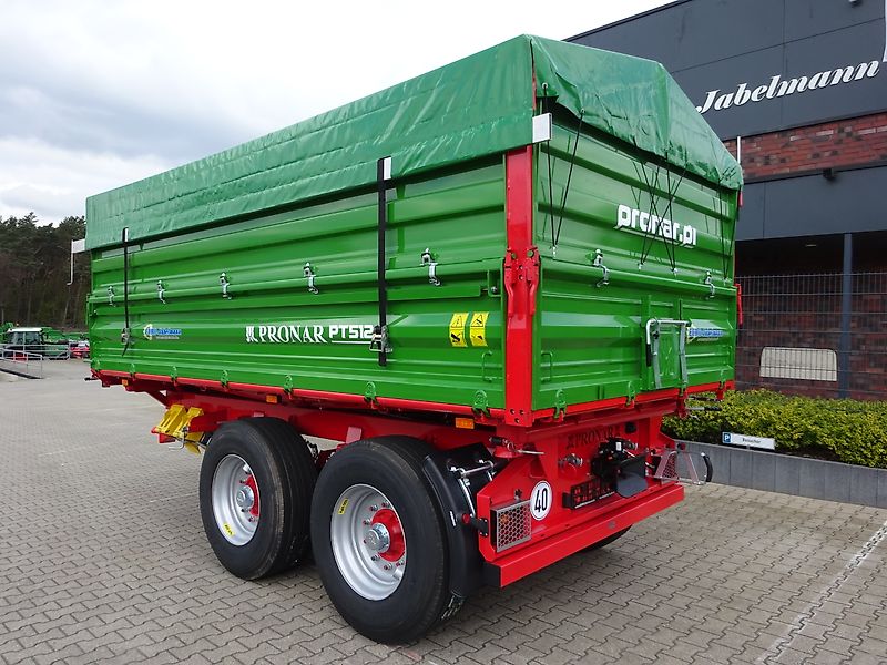 Pronar Tandemdreiseitenkipper PT 512, 16 to, Palettenbreite, NEU