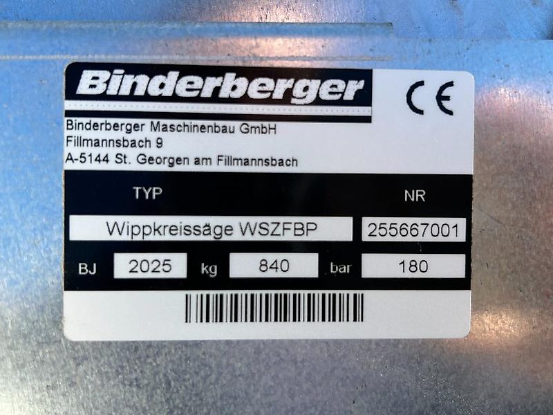 Binderberger WS 700 FB proline Kreissäge Wippkreissäge Förderband