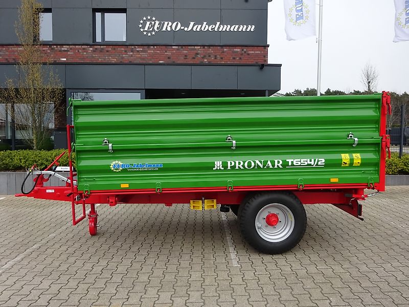 Pronar Einachsdreiseitenkipper, 654/2, 6 to, 40 km/h, Druckluft / Auflaubremse, ab Lager