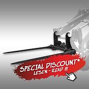 Jansen Ballenspieß für Kompaktlader Jansen KL-200, Skid Steer, Multilader