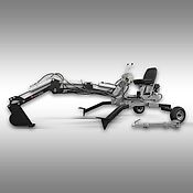 Jansen Minibagger Jansen MB-360° Benzin Schreitbagger inkl. 20cm Löffel 360° Drehkranz