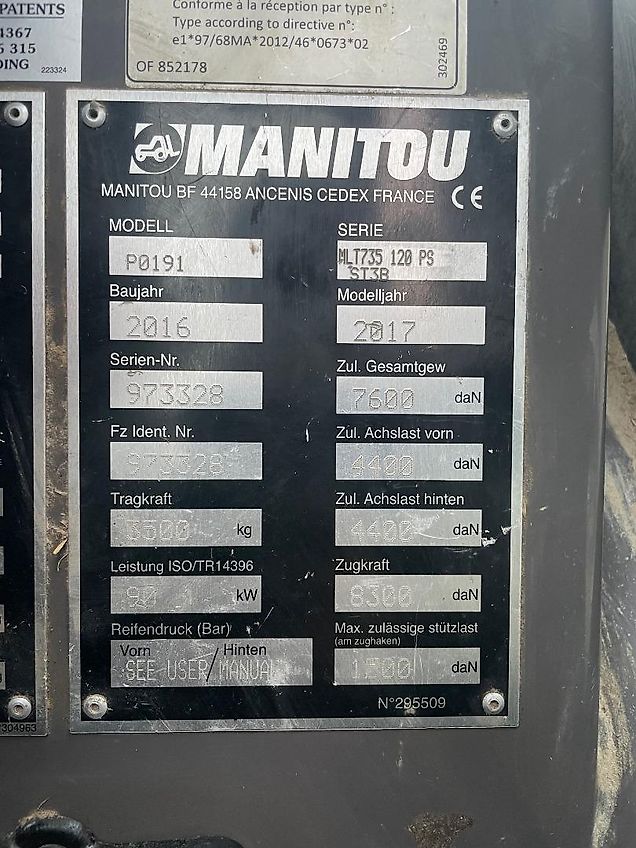 Manitou MLT 735 120 PS Classic