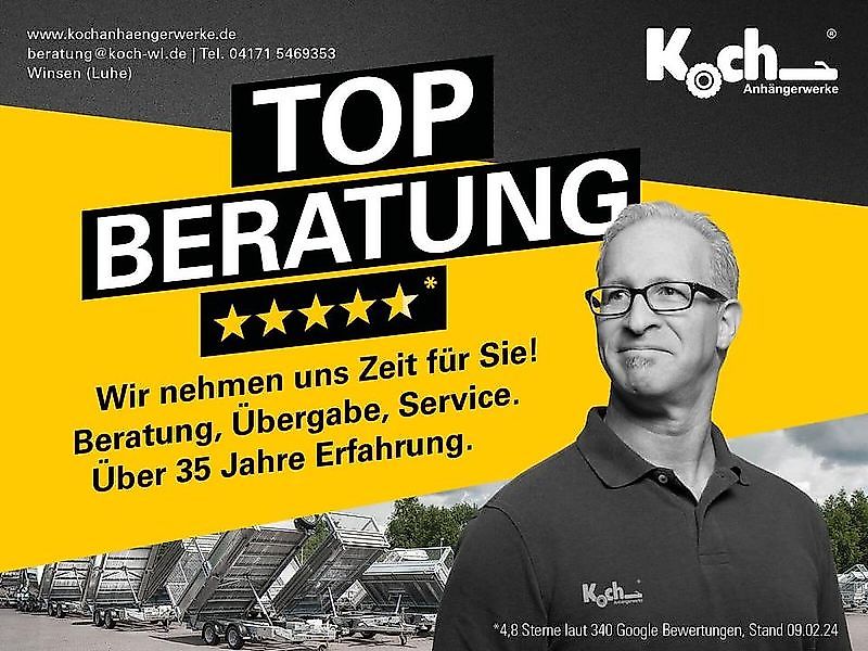 Debon Kofferanhänger Roadster C2000 220x550x204cm 3,5t schwarz |