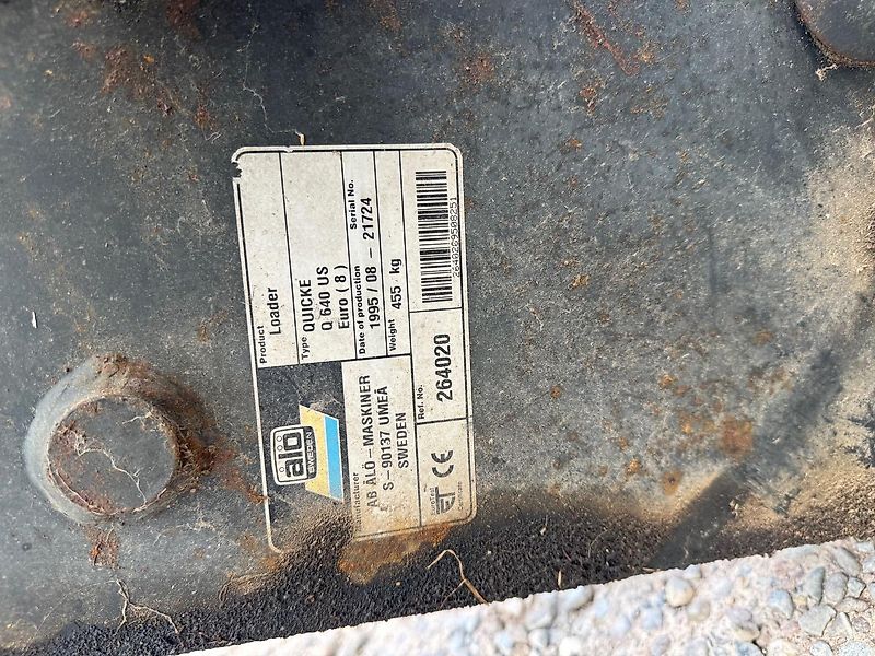 John Deere Alö/Quicke Schwinge Q 640 US Euro, BJ 1995, mit Konsolen (vom 2140), passen vermutlich an alle alten 4-Zylinder-Modelle, ohne Steuergerät