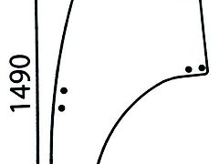 Landini Glastür links Mc Cormick 3674696M1