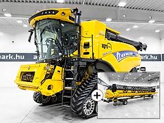 New Holland CR10.90 SmartTrax combine, with 12,5 m Varifeed header, RTK steering, tracks on the front