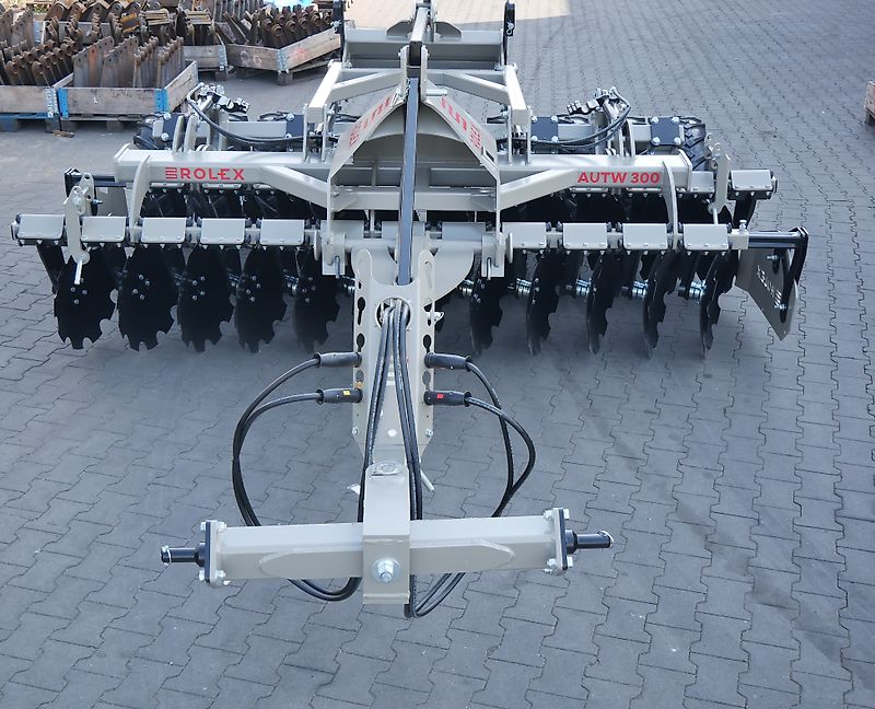 MD Rol-Ex Scheibenegge mit Hitch und Reifenpacker 2,5m - 4,0m AUTW