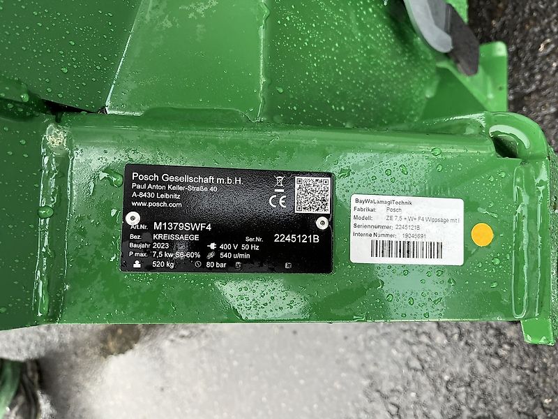 Posch ZE 7,5 + W+ F4 Wippsäge mit Förderband