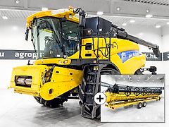 New Holland CR9090 Elevation 4WD combine, 10,7 m Varifeed header with trolley, 1050/50R32 tires