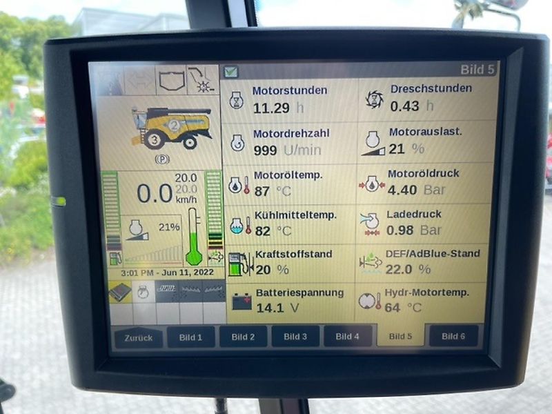 New Holland CX 5.80 inkl. 6,10m Varifeed & Wagen