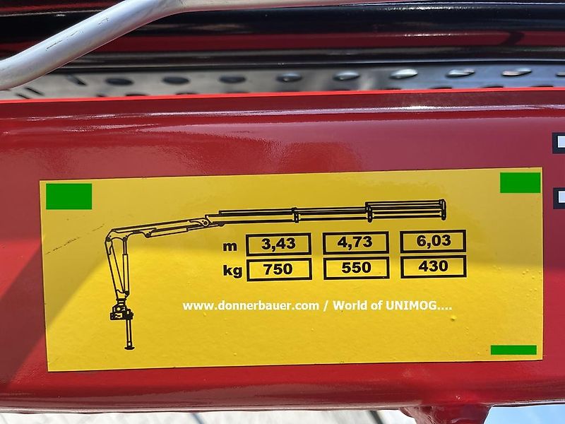 Mercedes-Benz Unimog U318 mit Ladekran aus Ez.2014, 1a Zustand , Leasing-Finanzierung mgl.