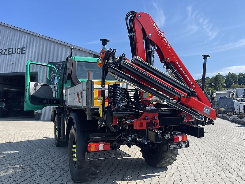 Mercedes-Benz Unimog U318 mit Ladekran aus Ez.2014, 1a Zustand , Leasing-Finanzierung mgl.