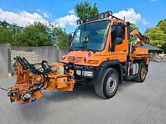 Unimog U400 405/12 6-Zylinder mit Mulag Böschungsmäher Böschungsmulcher Frontmäher Randstreifenmäher Mercedes-Benz U 400 300 500