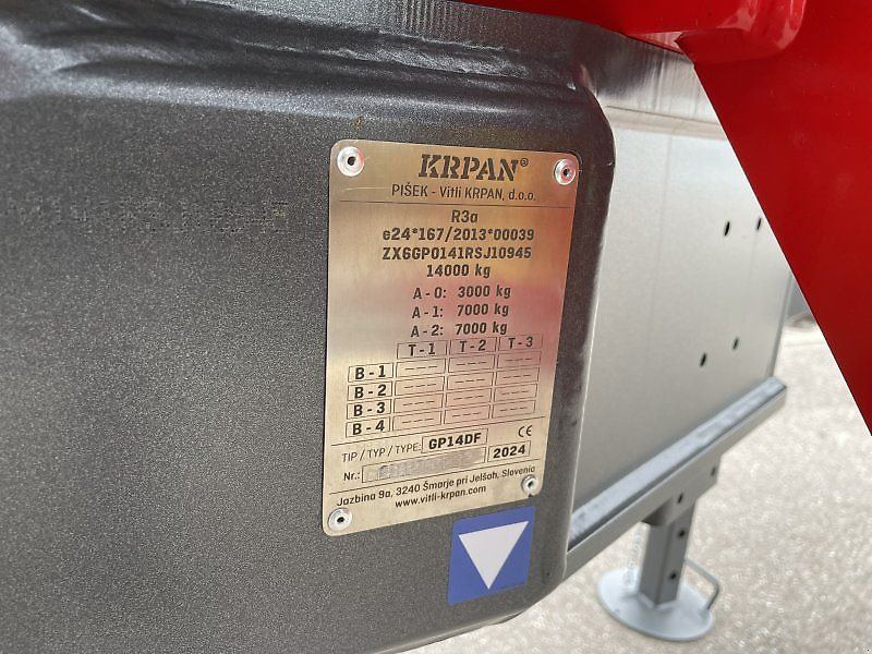 Krpan GP 14 DF + Kran 7,4 K