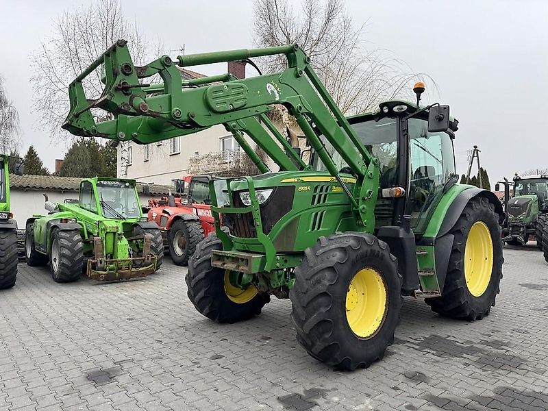 John Deere 6105R + JD H340