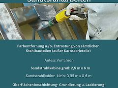 BM Maschinenbau Sandstrahlarbeiten, Sanierungsprojekte, Entrostung, Farbentfernung