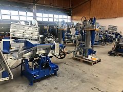 Binderberger Holzspalter Kreissäge Förderband Rückezange Spalter