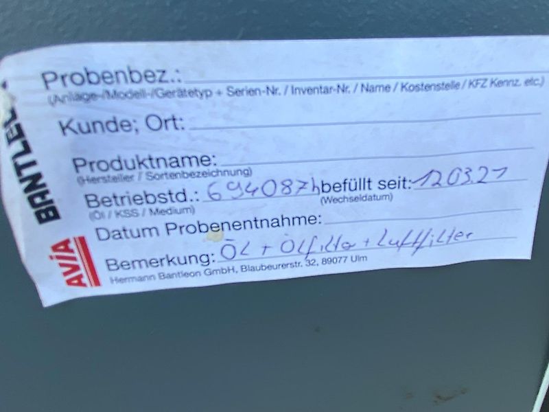 Atlas Copco GA10 Kompressor mit FX50 Kältetrockner und Kessel