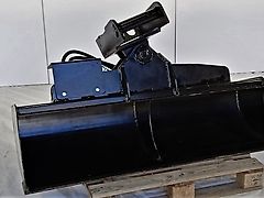 Hydraulisch Grabenräumlöffel 80 cm Baggerlöffel 800 mm Minibagger MS01 1,0-2,5 T