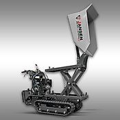 Jansen Raupendumper Jansen RD-300pro, hydraulische Mulde mit Hochkippsystem