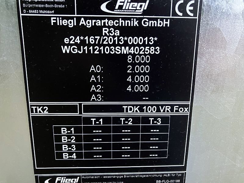 Fliegl TDK 100 VR FOX *15 JAHRE CNOB*