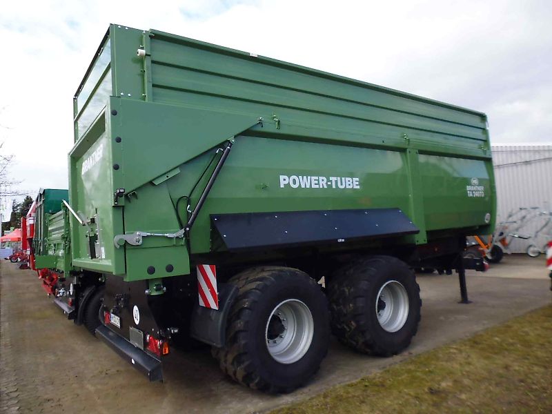 Brantner TA 24073 PowerTube - 24 to HARDOX Boden - luftgefedert - BPW Lenkachse + abklappbare 800er Aufsatzwände = 37,4 m³ -- 710er Räder