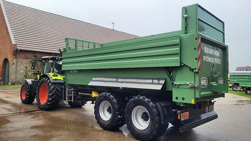 Brantner TA 24073 PowerTube - 24 to HARDOX Boden - luftgefedert - BPW Lenkachse + abklappbare 800er Aufsatzwände = 37,4 m³ -- 710er Räder
