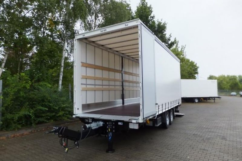 Möslein TPS 11 DL 7,30 neuer Planenanhänger, Ladebordwand